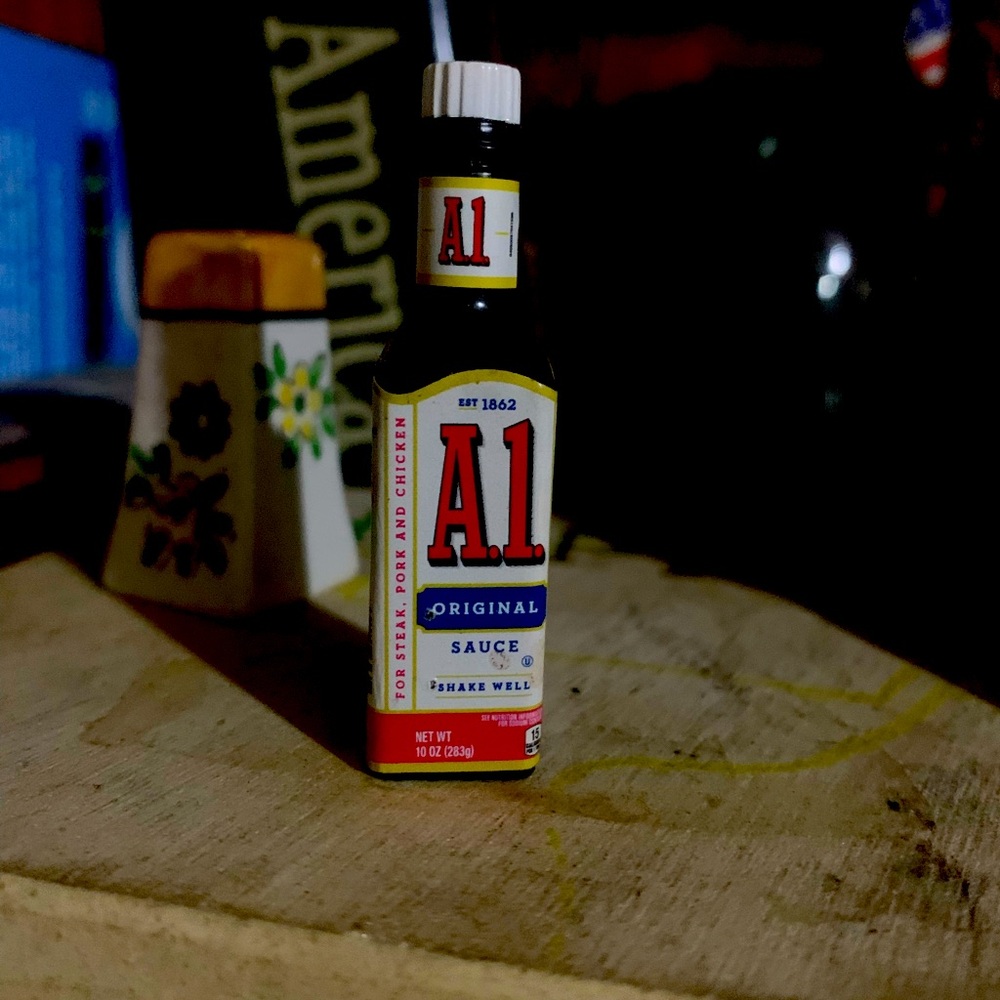 Miniature A1 Steak sauce bottle